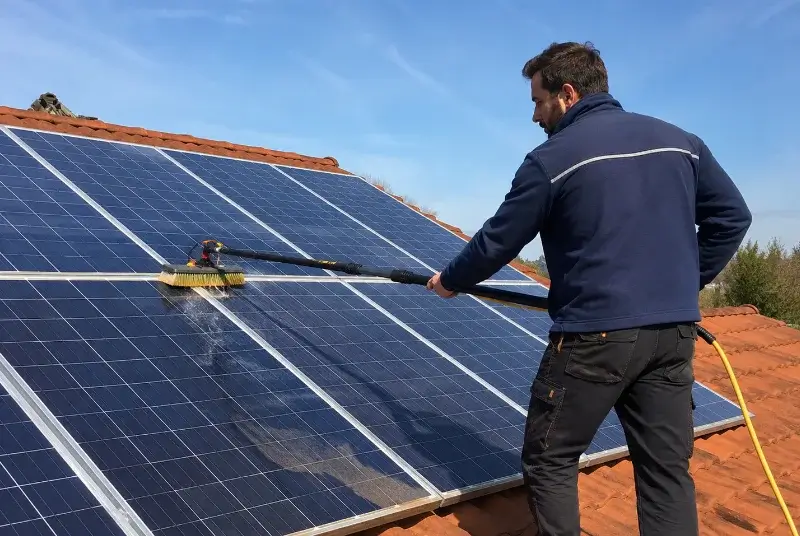 Nettoyage et entretien de panneaux solaires à Courléon